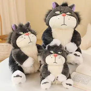 新款搞笑15厘米毛绒动物猫毛绒枕头逼真的猫毛绒玩具