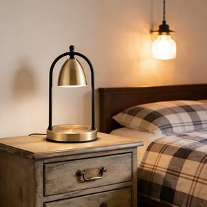 Wholesale Customizable Electric Candle Warmer <b>Lamp</b> with <b>Timer</b> Glass/Metal Construction Eco-Friendly Indoor/Outdoor Use - Product Image 5