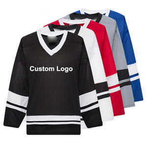 Anpassbare Hockey Team Jersey V-Ausschnitt Sublimation druck Causal Hockey Trikots - Product Image 1