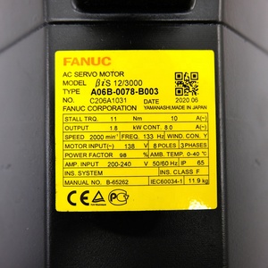 มอเตอร์ฟานุค A06B-0078-B003 ของแท้สำหรับเครื่องจักรสำหรับระบบอัตโนมัติทางอุตสาหกรรม - Product Image 4