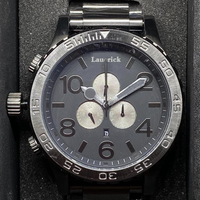 Montres à quartz pour hommes en acier inoxydable, étanches, multifonctionnelles, avec cadran à chiffres arabes, de luxe, 51 mm, vente en gros