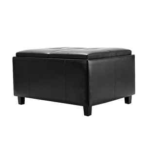 Customized Colors Unique Modern Bedroom Leisure <strong>Leather</strong> Luxury <strong>Storage</strong> Ottoman <strong>Footstool</strong> - Product Image 4