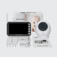 Caméra de surveillance pour bébé intelligente miniature AHSX, best-seller, fournisseur, 4,3 pouces, HD 720P/1080P, audio bidirectionnel sans fil, berceuses, vision nocturne