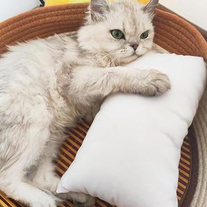 2 packs <span class=keywords><strong>de</strong></span> petits oreillers en microfibres pour animaux <span class=keywords><strong>de</strong></span> compagnie <span class=keywords><strong>de</strong></span> <span class=keywords><strong>voyage</strong></span> Petits oreillers doux lavables en machine pour le cou, le poignet et le genou. - Product Image 3