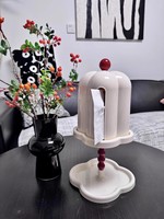 Porte-serviettes multifonctionnel en plastique rétro créatif avec support pour écouteurs pour bureau, salon, chambre à coucher, boîte à mouchoirs