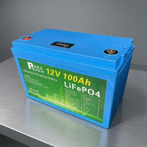 แบตเตอรี่ Lifepo4 เซลล์ลิเธียมไอรอนแบบพกพา 12V 100Ah แบตเตอรี่ลิเธียมไอออนแบบชาร์จได้ Lifepo4 - Product Image 1
