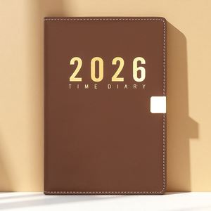2026 Customizable Black Journal Notebooks Embossed Cork Customizable Journals Elastic Band Saddle Stitching New Year Promotion - Product Image 5