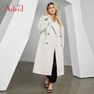 High Quality Spring New Fashion Style Trench Coat British Style Thin Wild Small High School Long Trench Coat