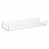 Estante Flotante en Forma de U de Acrílico Sólido Personalizado, Impresión UV, Estante Invisible para Pared, Decoración para Cuarto de Niños o Sala de Estar