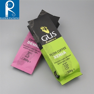 ถุงใส่กาแฟกระดาษคราฟท์เกรดอาหารแปดด้านพร้อมซิปปรับขนาดได้ - Product Image 3