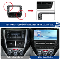 Meihua 12.3 inci Fascia Mobil & Pemutar DVD Mobil Bingkai Hitam untuk SUBARU FORESTER IMPREZA 2008-2012 dengan Kabel Harness