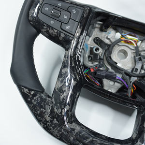 Volante de Fibra de Carbono Personalizado para GMC <span class=keywords><strong>SIERRA</strong></span> Yukon C6 C7 C8 1500 2500 3500 2021 2022 - Product Image 4