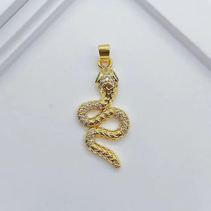 Collar con Colgante de Serpiente para Mujer 2025, Exquisito, Chapado en Oro de 18k, Acero Inoxidable, con Circonitas, Joyería de la Suerte, Regalo - Product Image 1