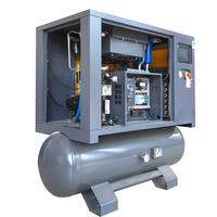 Compresseur d'air Laser Compresseur d'air 8bar 7.5hp 5.5kw PMVSD IP23 Compresseur d'air à vis intégré avec réservoir