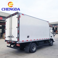 Camion frigorifique Foton, type de carburant diesel, caisse frigorifique en fibre de verre, camion frigorifique