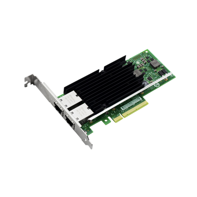 Dual Port PCIe X8 Server Network Card X540-T2 10GbE X540 CHIP 2 RJ45 10G NIC 10 Gigabit Ethernet 10Gbps Wired Stock