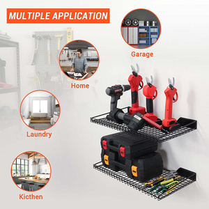Organisateur <span class=keywords><strong>de</strong></span> stockage mural-Support <span class=keywords><strong>de</strong></span> panneau à grille métallique pour l'organisation du <span class=keywords><strong>jardin</strong></span>, du garage et <span class=keywords><strong>de</strong></span> l'entrepôt - Product Image 6