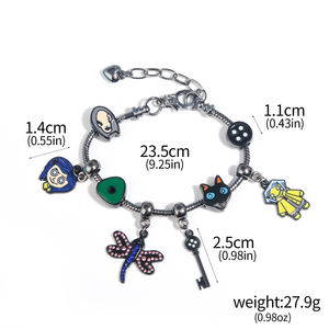 Anime Secret Door Dragonfly llave negra personalizada Diy accesorios regalo de Halloween películas de terror pulsera - Product Image 6