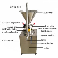 Machine de meulage d'acier inoxydable de moulin colloïdal de haute qualité niveau à faible bruit 220v/110v beurre d'arachide faisant la Machine