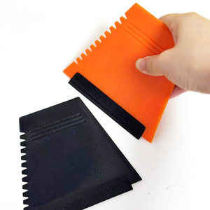 Plastic Trapezoidal Ice Scraper 12.1x11cm With Custom Logo For Car Window Ice Removal - Product Image 1