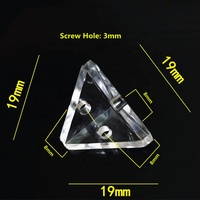 Support d'angle en acrylique transparent de haute qualité pour connecteur de meubles en plastique de bureau à domicile et supports d'angle de support d'angle