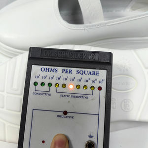 ALLESD Chaussures <span class=keywords><strong>de</strong></span> travail en PU <span class=keywords><strong>de</strong></span> sécurité antistatique à bande élastique respirante pour femmes pour salle blanche - Product Image 6