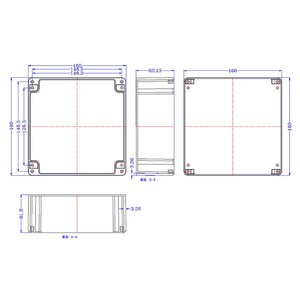 Boîtier de protection étanche <span class=keywords><strong>pour</strong></span> prises et bornes, personnalisé, en plastique ABS, <span class=keywords><strong>pour</strong></span> extérieur, avec connecteurs de fils à souder - Product Image 4
