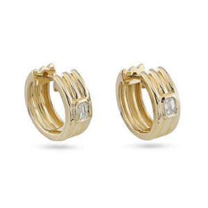 Nouvelles boucles d'oreilles de luxe pour femmes, best-sellers, en diamants naturels, plaquées or, personnalisables, de haute qualité, fournitures en gros - Product Image 2