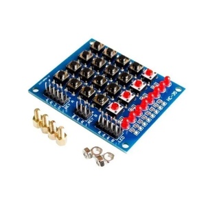 4*4 <strong>Matrix</strong> Array/<strong>Matrix</strong> <strong>Keyboard</strong> 16 Key Membrane Switch <strong>Keypad</strong> +4 Separate <strong>keyboard</strong> + 8 Separate LED - Product Image 1
