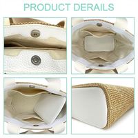 Sac en raphia avec franges, pochette tissée naturelle en papier thaïlandais, sacs en coquillages perlés, pochette à poisson en rotin