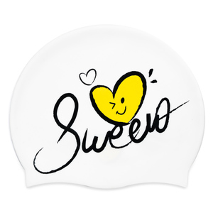 Bonnet de bain 100 % silicone avec logo personnalisé, option silicone épais 60g, pour adultes, compétition, ensemble avec lunettes de natation, écologique et durable - Product Image 6