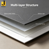 Feuille adhésive extensible en silicone et cuir métallisé Jemery pour la décoration automobile – Approvisionnement direct usine, développement personnalisé