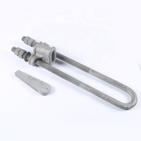 Accessoires de serrage à coin réglable en acier au carbone galvanisé à chaud de type NUT pour lignes électriques aériennes