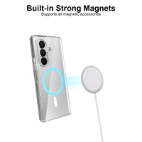 Casing Magnetik Transparan Ultra Tipis untuk Samsung Galaxy Z Fold 8 Perlindungan Penuh Bodi PC TPU Ring Bumper Skin