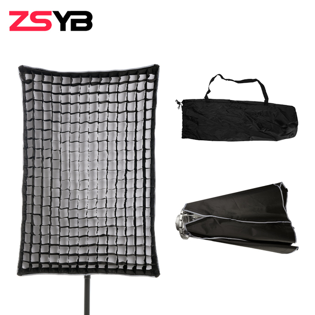 Factory Supply Portable 60*90cm Softbox Lighting Kit Portrait and Film Video Professional Photography Softbox