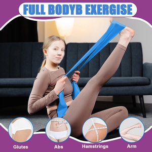 Set di 3 Fasce di Resistenza TPE di Diversi Livelli, Lunghezza 1,5M, per Allenamento Donna e Uomo, Delicate sulla Pelle, per Palestra Domestica - Product Image 5