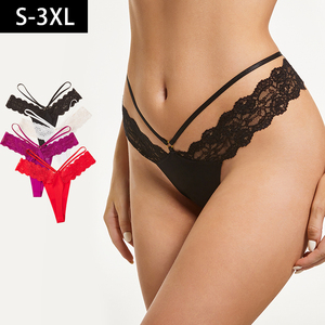 Slip Donna Sexy in Pizzo Tagliato al <span class=keywords><strong>Laser</strong></span>, Elasticizzato, Traspirante e ad Asciugatura Rapida, Taglie S-XXL, Vendita all'Ingrosso - Product Image 3