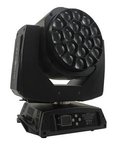 Lumière de scène LED 19*15W à haut rendement avec tête mobile de lavage des yeux d'abeille RGBW pour les fêtes de boîte de nuit DJ <span class=keywords><strong>Disco</strong></span> - Product Image 1