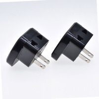Adaptateur de convertisseur de prise à deux broches standard américain Adaptateur d'alimentation multifonction