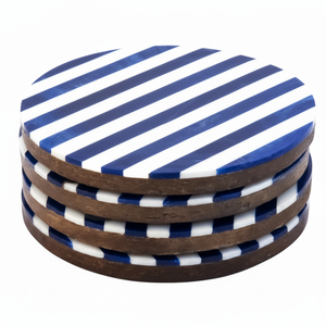 ที่รองแก้วไม้เรซิ่นสำหรับวางบนโต๊ะที่รองแก้วชาสำหรับวางเบียร์ - Product Image 1