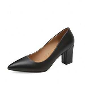 Wholesale Usa Mairun Spring Autumn New Pointed Work Shoes Fashion Sandals Single Shoes Women's Thick <b>Heels</b> <b>Size</b> 35-42 Casual - Product Image 4