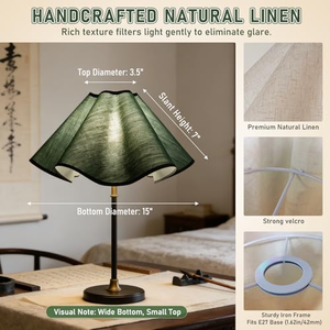 Lámpara de Mesa Moderna Minimalista de Hierro, Inalámbrica y Recargable, con Pantalla de Lino, para Decoración de Bodas y Hostelería - Product Image 3