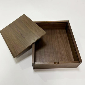 Solid Wooden Walnut Keepsake <strong>Box</strong> for <strong>Wedding</strong> Pregnancy Test Baby <strong>Memory</strong> Photography <strong>Box</strong> With Sliding Lid 8 X 10 Inches - Product Image 4