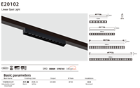 Smart Dali Zigbee Éclairage sur rail intérieur contrôlable pour centre commercial à domicile Lumière de suivi magnétique sur rail