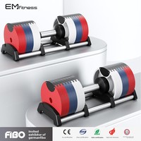 Ensemble d'haltères réglables en gros avec poignée rotative pour entraînement musculaire 16-32 kg – Équipement de fitness pour la maison