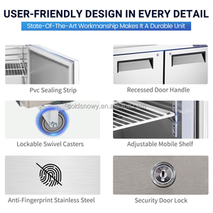 Refrigeration Equipment Salad <strong>Bar</strong> <strong>Cool</strong> <strong>Bar</strong>/Sandwich,Salad Preparation Pizza Counter Refrigerator/Pizza Prep Table - Product Image 6