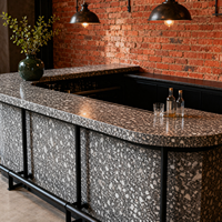 Dalle de terrazzo en pierre artificielle épaisse, résistante à l'usure, revêtement de sol en terrazzo architectural pour hôtel et villa