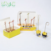 Bulkverpakking natuurlijke bamboe spiesjes, wegwerp bamboestokjes voor BBQ, satay en fruit.