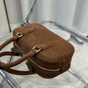 Bolso de Mano para Mujer 2026, Estilo Bowling, Bandolera, Cuero Genuino y Gamuza, Alta Calidad - Product Image 6