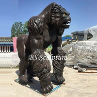 Statue en résine réaliste de Donkey Kong, grande taille, peinte à la main, populaire